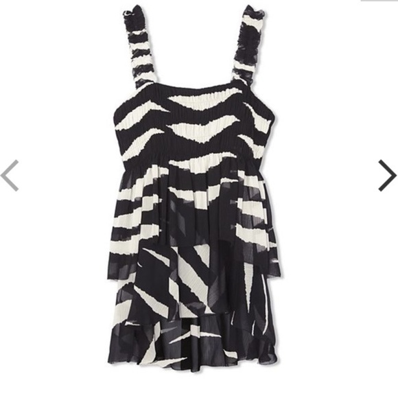 Tory Burch Lucea Top Zebra Animal Print 2 - Picture 2 of 7